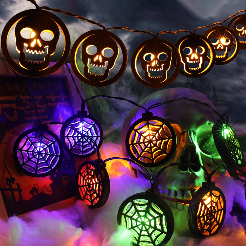 HKStorage Dây Đèn Led Trang Trí Halloween Đèn Hóa Trang Halloween Helloween Tiệc Tùng