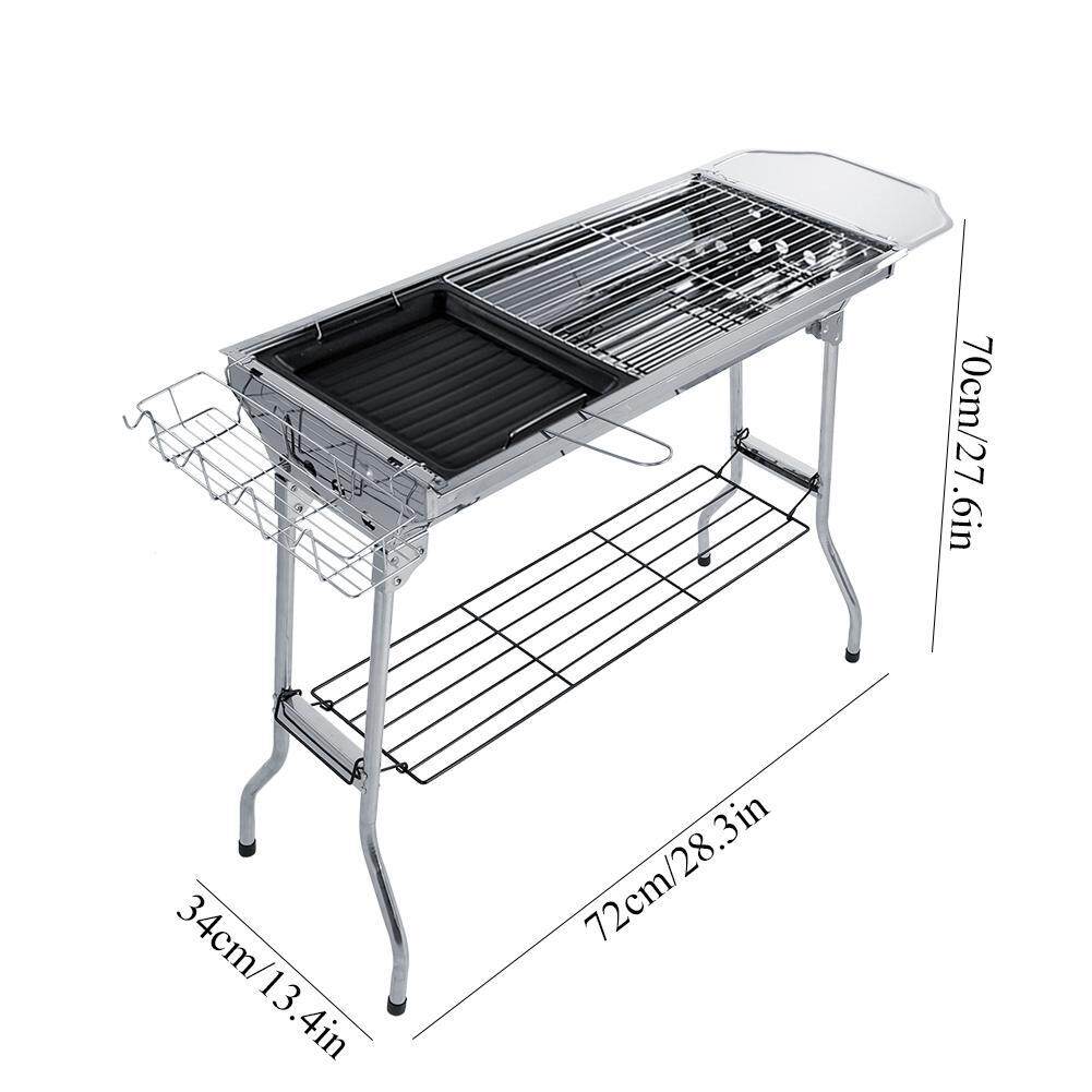 Đồng hồ nam Dây Thép Không Gỉ Gấp Vỉ Nướng BBQ Bếp Than