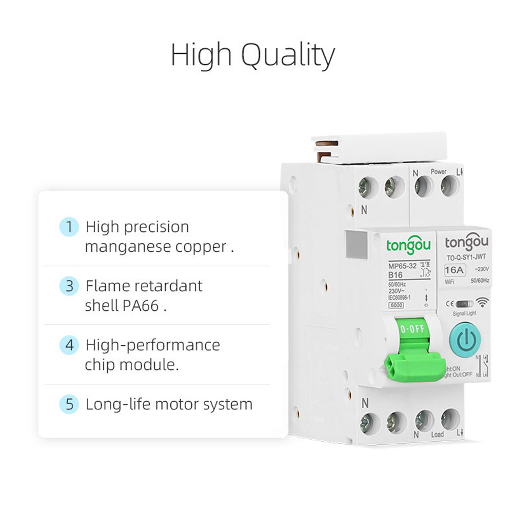 Cảm Biến Thông Minh Tuya Bộ Ngắt Mạch Thông Minh Wifi Điều Khiển Từ Xa Không Dây Điện Thoại Di Động Điều Khiển Từ Xa Ứng Dụng Xem Thiết Bị Nhà Thông Minh Chế Độ Hẹn Giờ Đếm Ngược Thời Gian Vòng Lặp Tương Thích Với Alexa Google Home Điều Khiển Bằng Giọng N
