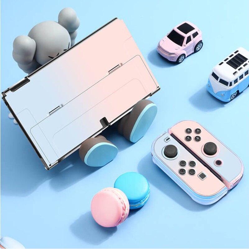 Nintendo Switch Ốp Cứng Bảo Vệ OLED Ốp Điều Khiển Joy Con Vỏ Bọc Toàn Bộ 5 Món Cho NS OLED Phụ Kiện