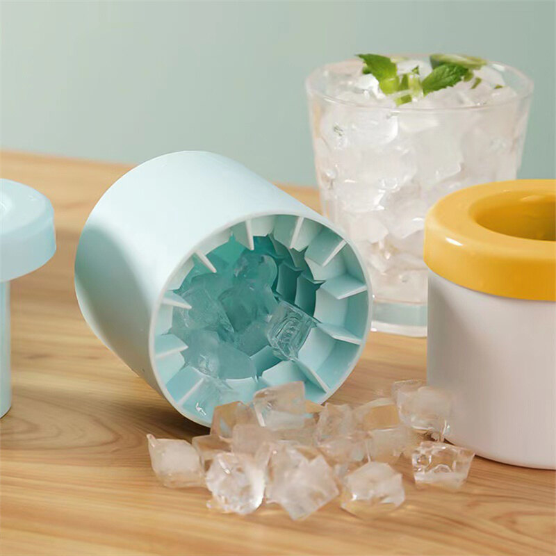 Silicone Băng xi lanh 60 Khay Đá Khuôn Sáng Tạo Máy Làm Đá nhà nhỏ mùa hè đá viên làm phụ kiện