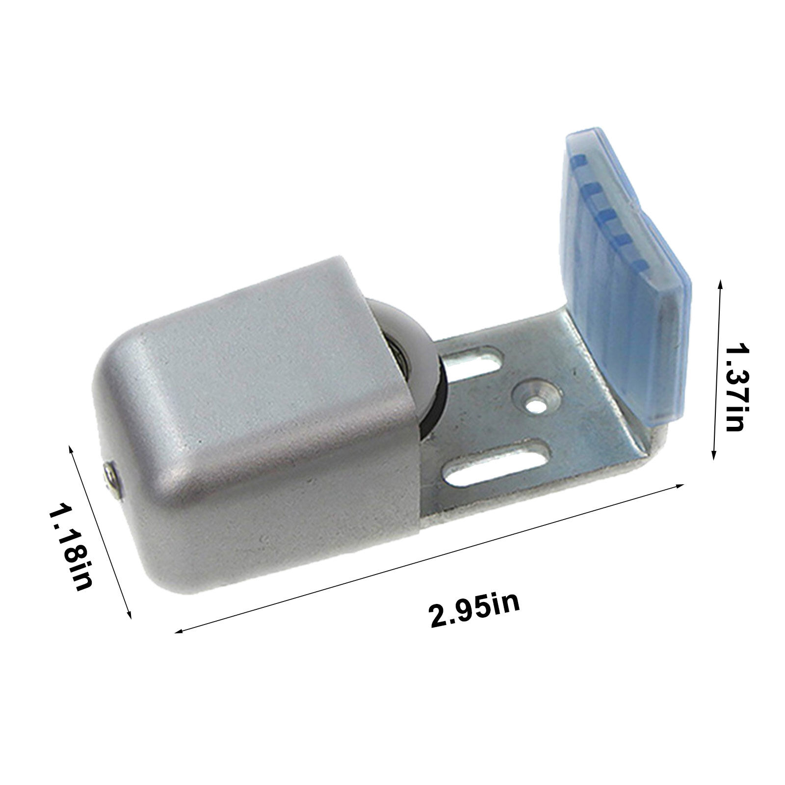 Home Floor Guide Mini Barn Anti Swinging Steel Hardware Solid Low Noise Adjustable Length Bottom Automatic Sliding Door Track