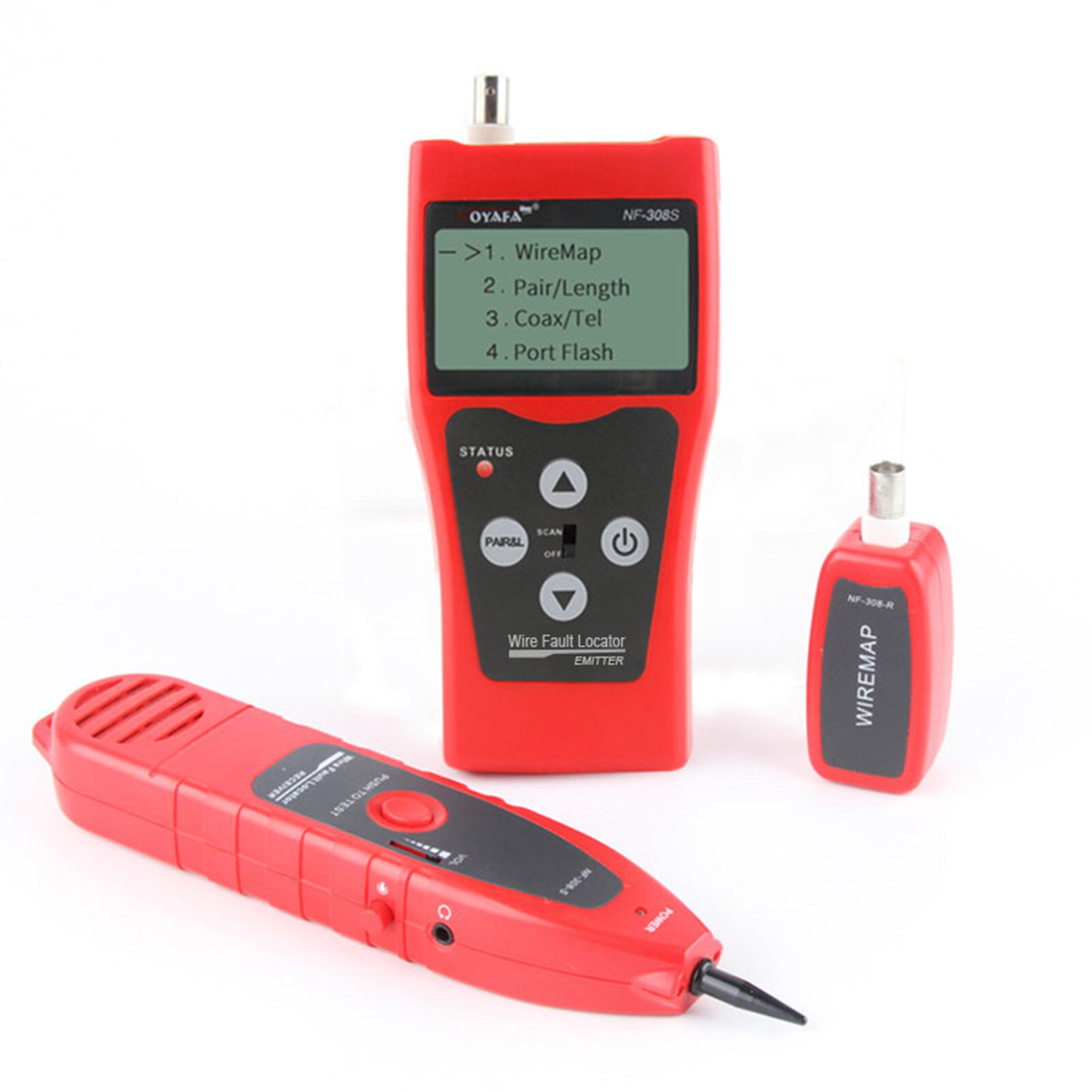 KKmoon NOYAFA Multi-functional LCD Network Cable Tester High Precision Line Finder Coaxial Line Tester RJ11 RJ45 Wire Length Finder with 1 Remote Adapter