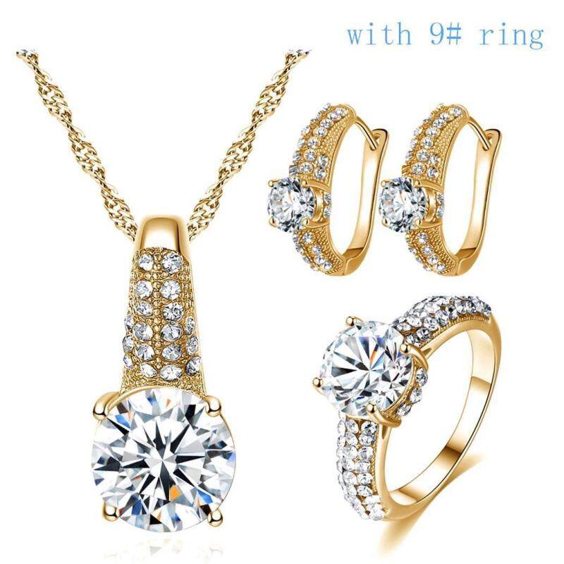 Wondershopping Bộ Trang Sức Nữ Thời Trang Vòng Ren Bông Tai Vòng Cổ Quà Tặng