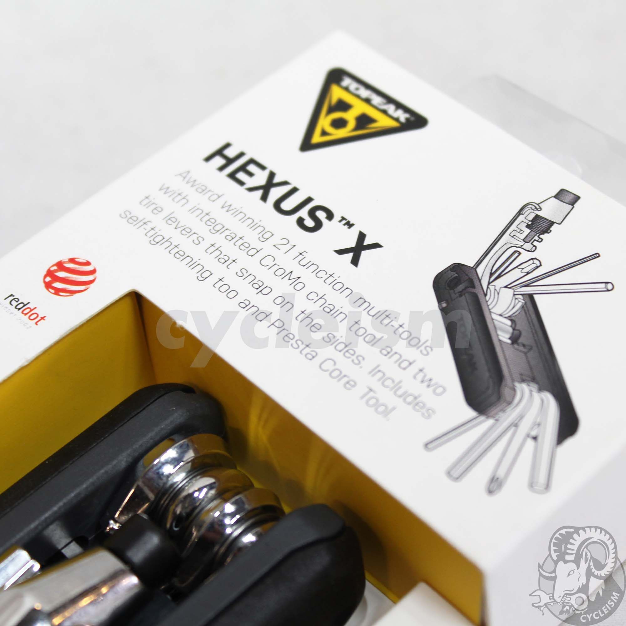 Topeak Hexus X 21-Function Bicycle Multi-Tool w// Chain Tool /& Torx /& Tire Levers