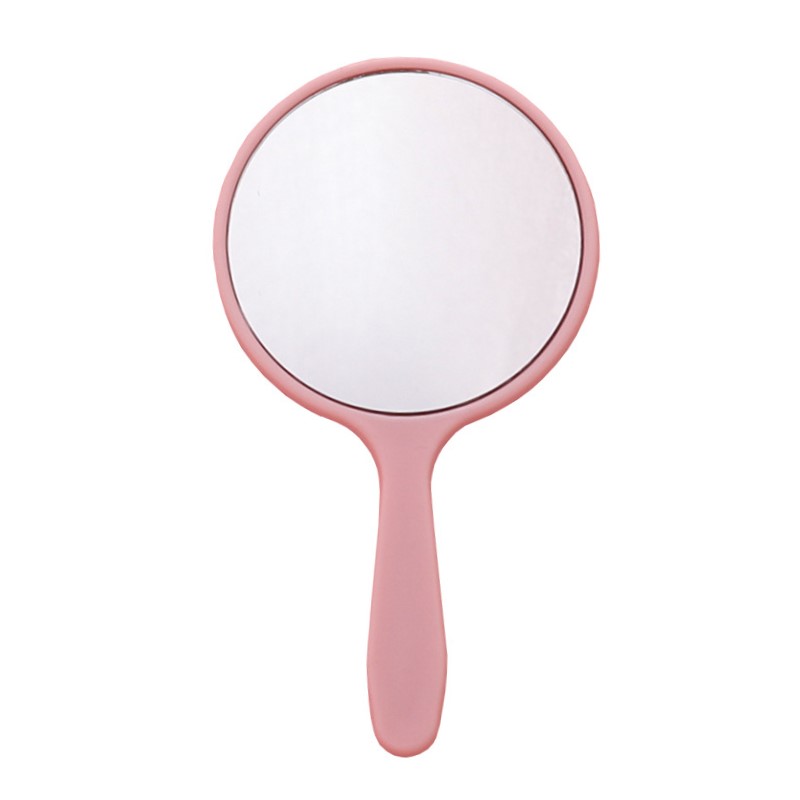 New Handheld Makeup Mirror Round Vanity Mirror with Handle Hand Mirror Cosmetic