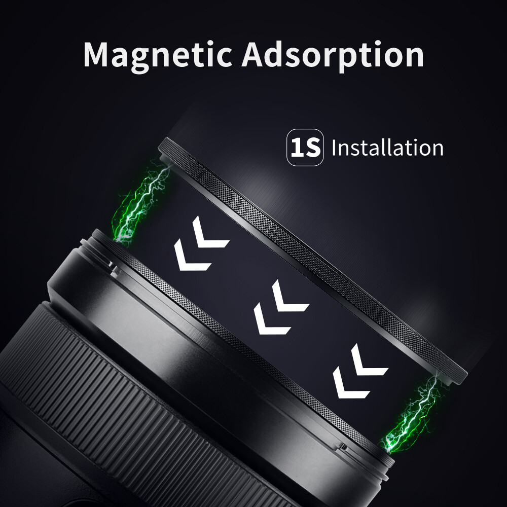 K&F Concept Magnetic HD CPL Nano-x Camera Filter with Lens Cap Circular Polarizeing Multi-Layer Coatings 49mm52mm 58mm