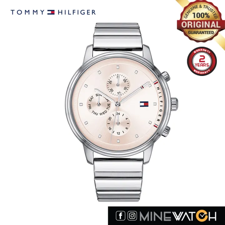 tommy hilfiger ladies watch silver