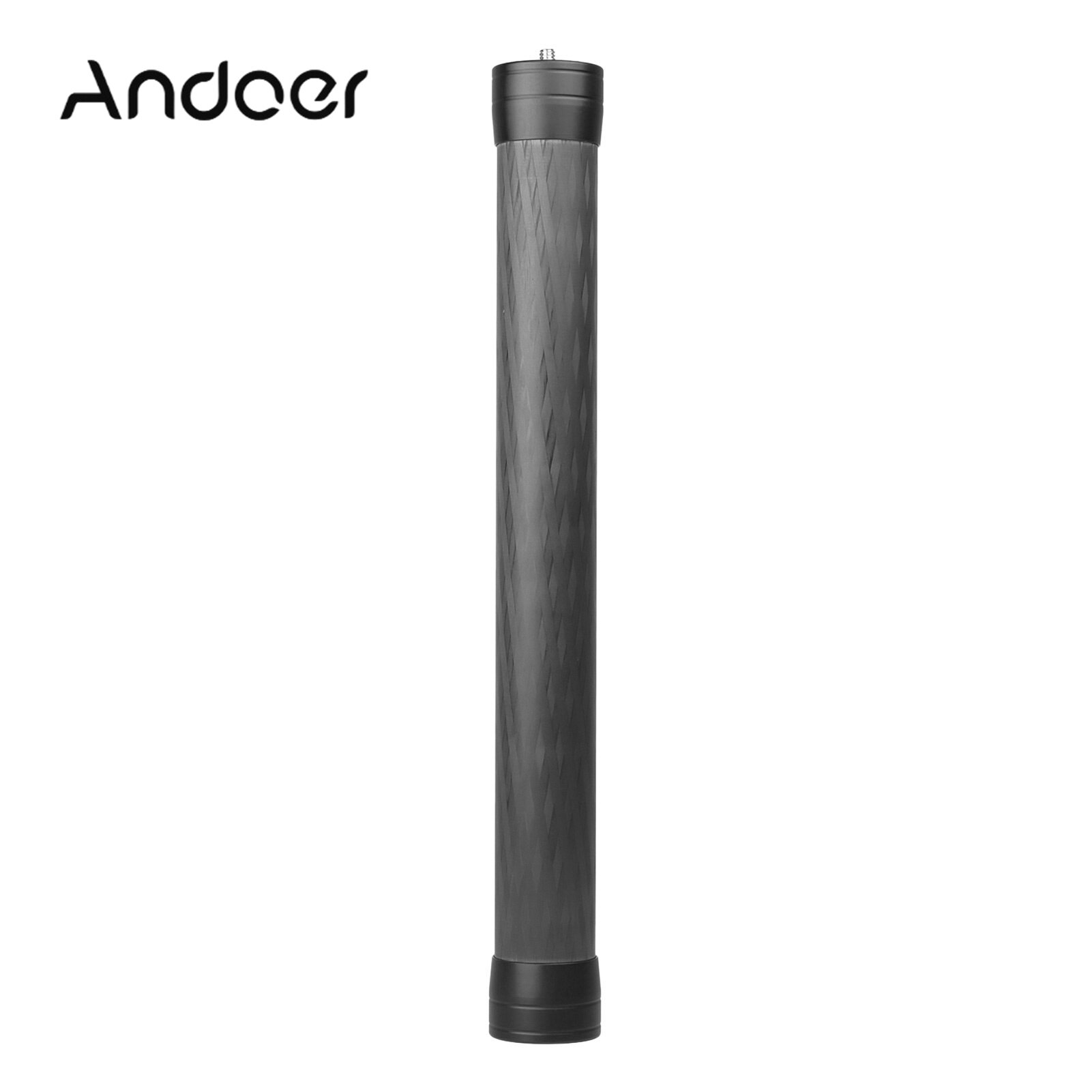 Universal Carbon Fiber Extension Pole Rod 35cm/13.8in with 1/4-inch 3/8-inch Mounting Interface for Camera Gimbal Stabilizer Video Cage Phone Rig