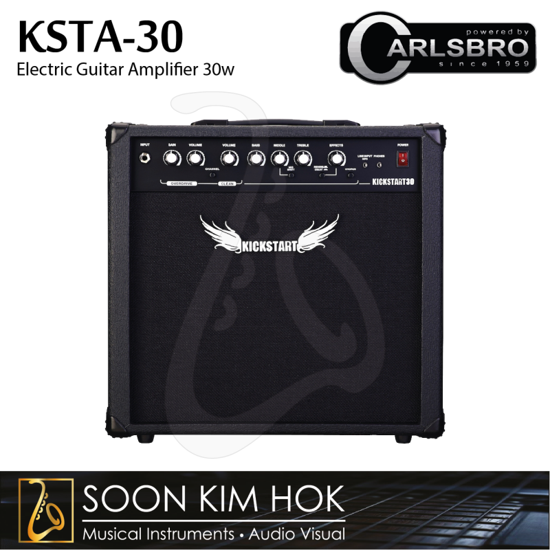 CARLSBRO KSTA-30 2Ch. Electric Guitar Amplifier 30w With CD/MP3 Input (KSTA30) Malaysia