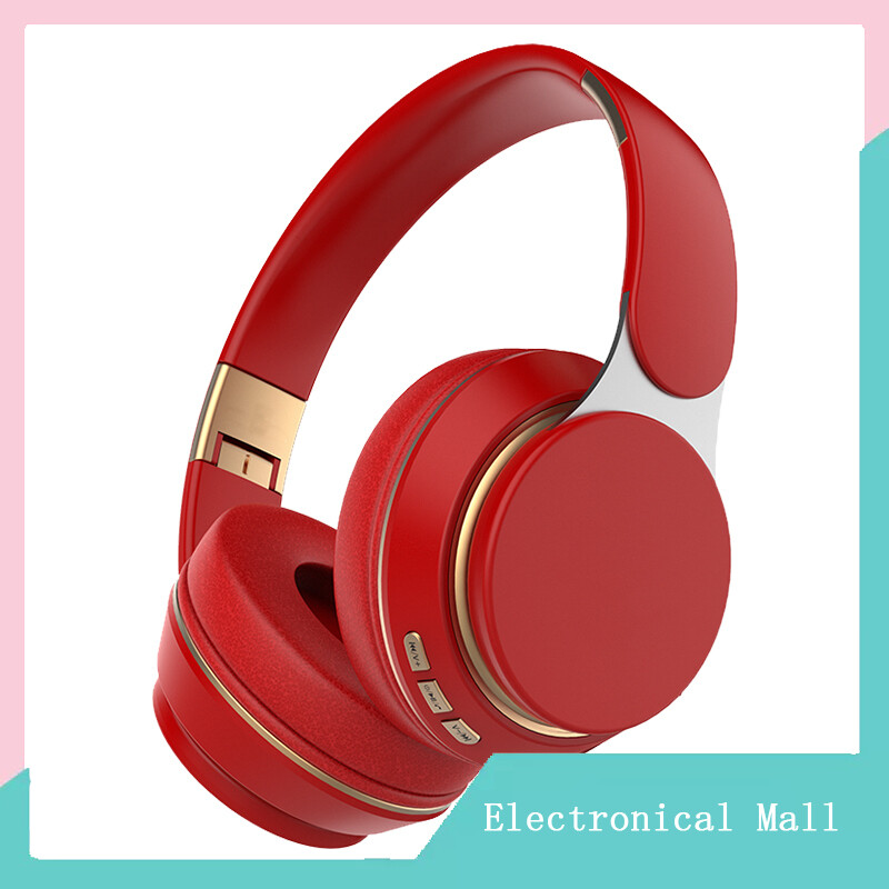 Wireless Headphones Bluetooth--compatible Headset Foldable Stereo Adjustable Earphones With Mic