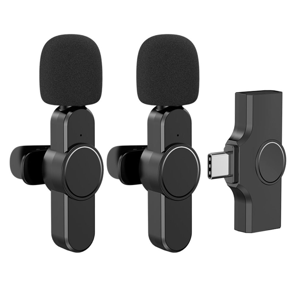BUCHE New Audio Video Rechargable Broadcast Phone Microphone Mini Mic Live Game Mic Wireless Lavalier Microphone