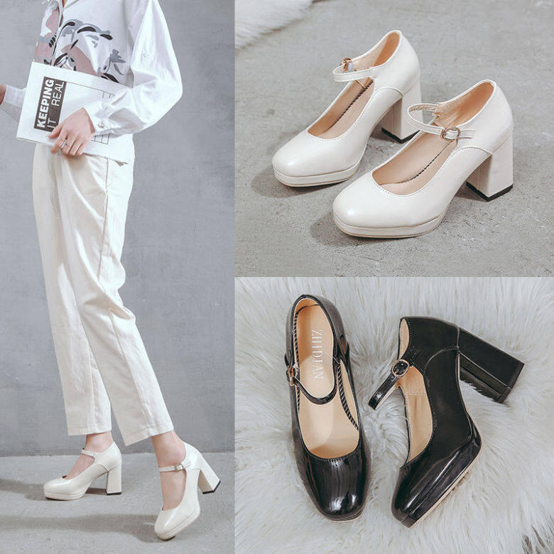 Vintage Mary Janes Giày Nữ Nữ Giày Giày Đi Học Giày Búp Bê Cho Phụ Nữ Giày Ba-lê Đế Bằng Cho Phụ Nữ Trên Doanh Số Bán Hàng 110904 giá rẻ