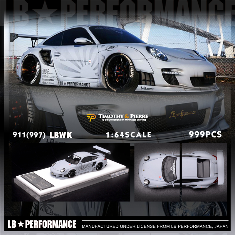 Timothy & Pierre TP 1:64 Porsche 997 LBWK ปอนด์ Works Zero สีเทาโมเดลรถ ...