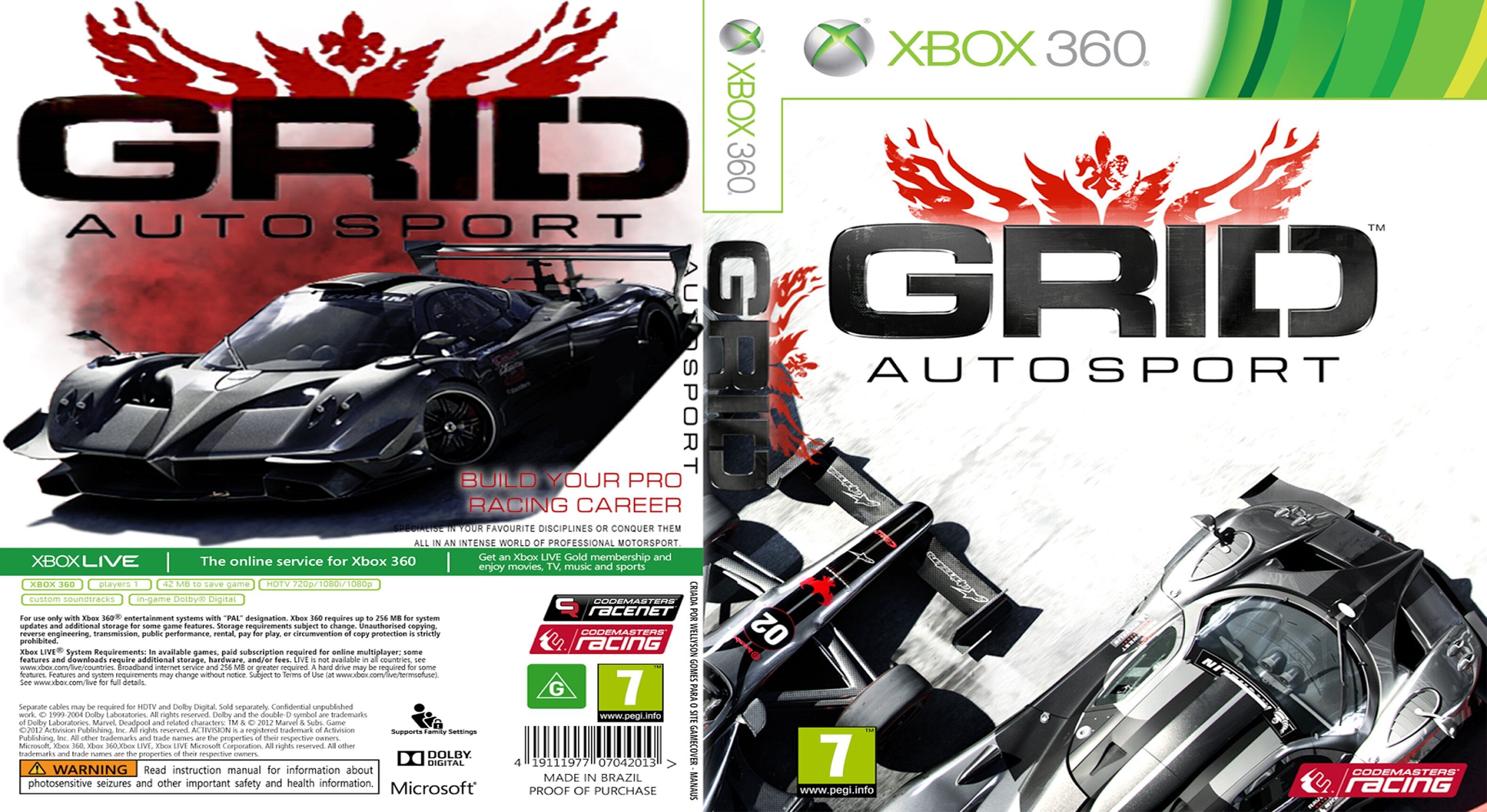 Grid autosport on sale xbox 360