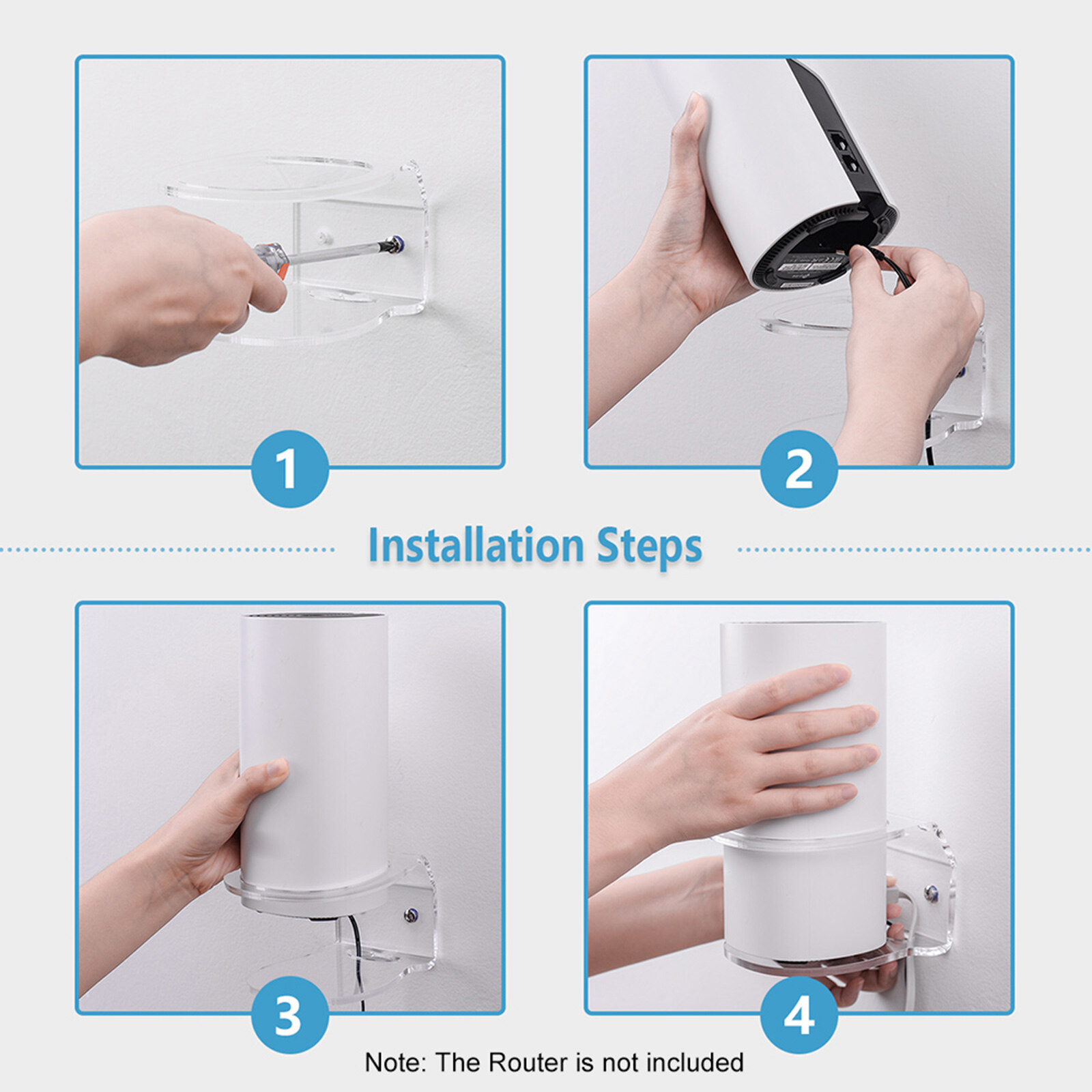 Tương Thích Với Giá Treo Tường Wi-Fi Lưới TP-Link Deco M4, Khung Gắn Chắc Chắn Tương Thích Với TP-Link Deco M4/S4/P9