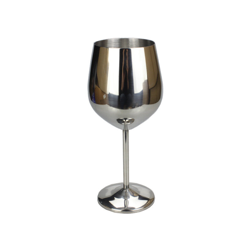 Wine Glasses Stainless Steel Copper Rose Gold Goblet Juice Drink Champagne Goblet Beer Glass Party Bar ware Kitchen Tool 500ML