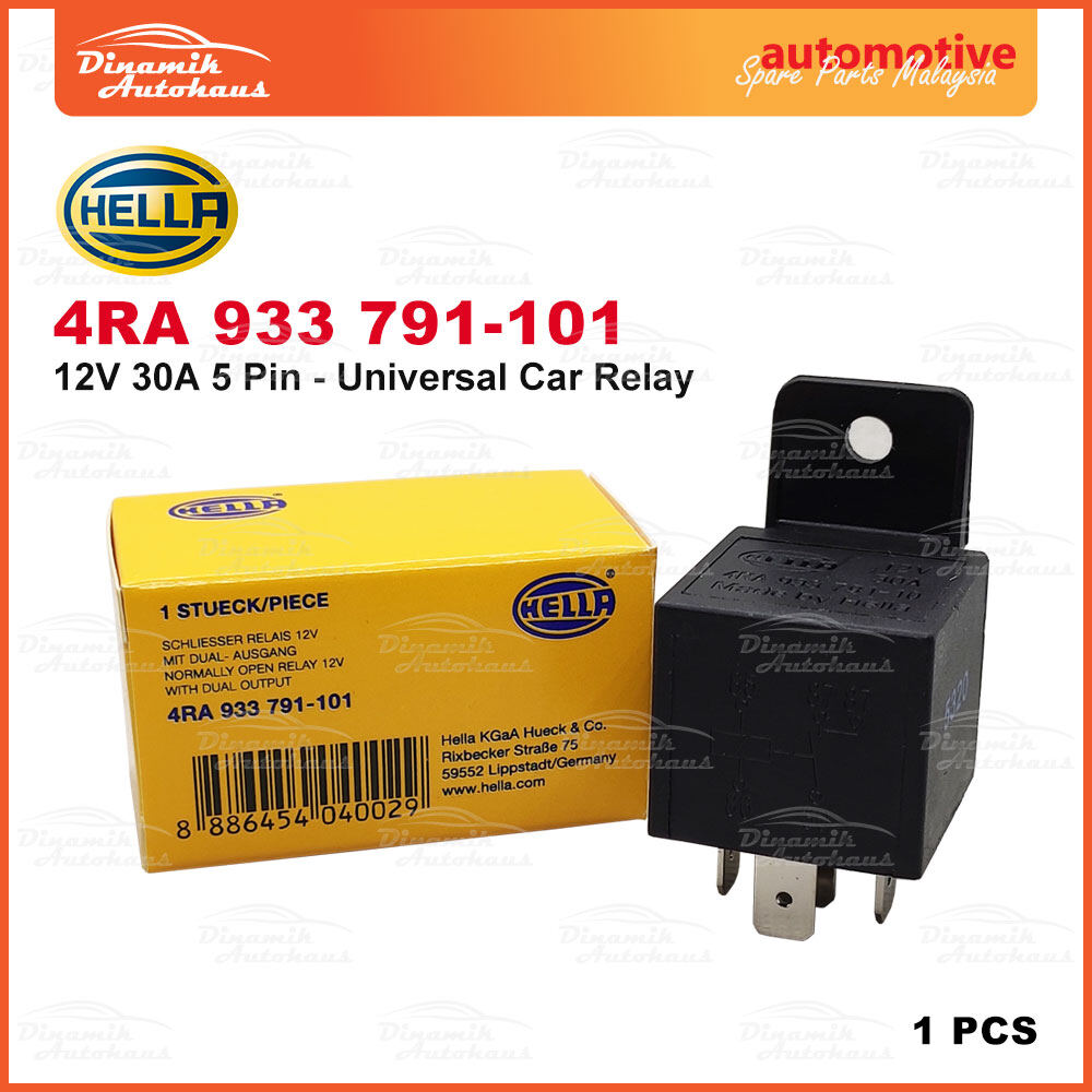 Potenza Automobilistica Relay 12V DC 4 Pin – 4RA007791-20#645, Compatibile Con 4H0951253A, 8K0951253
