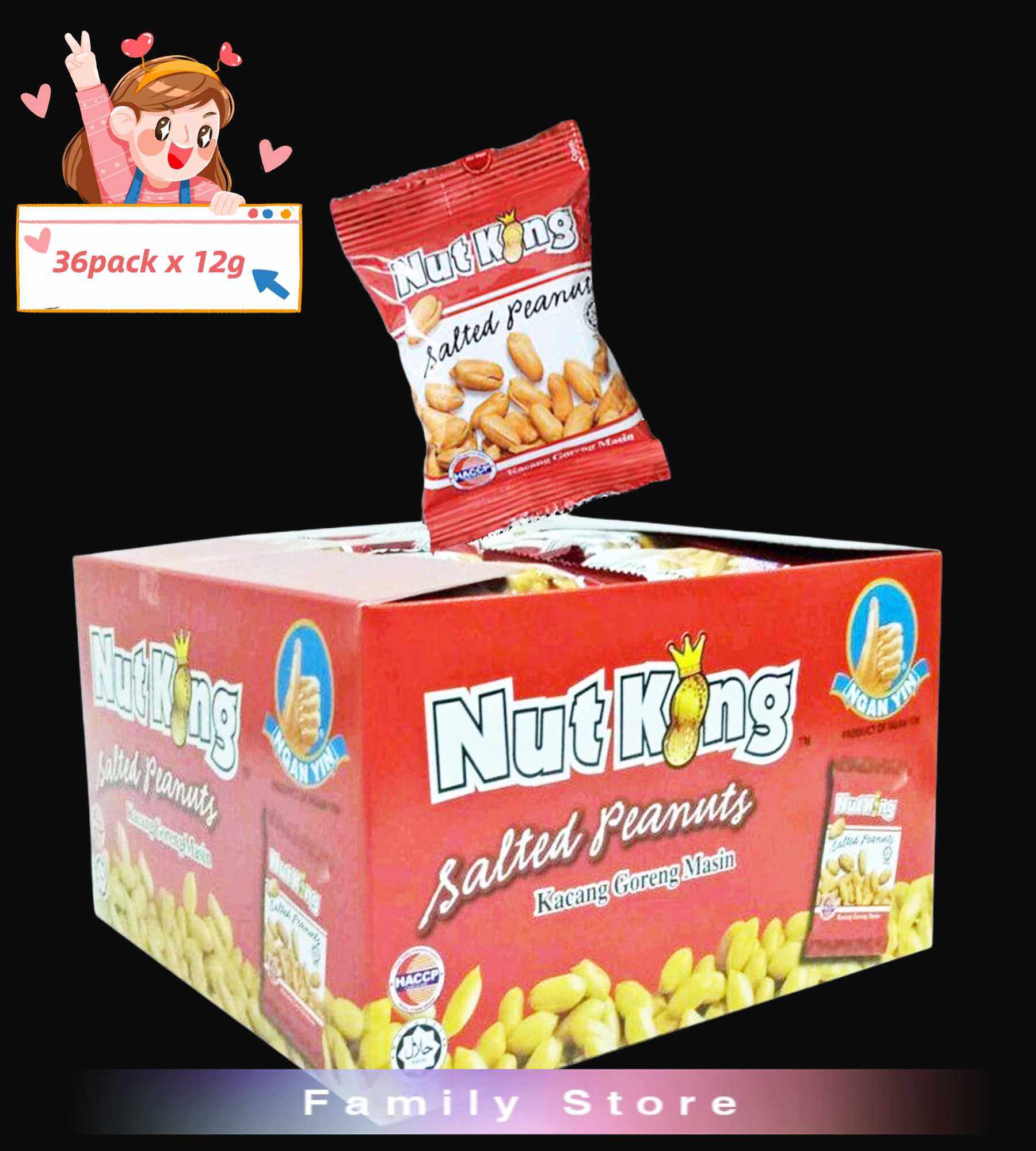 Cap Tangan Nut King Salted Peanuts 36's x 12g | Lazada