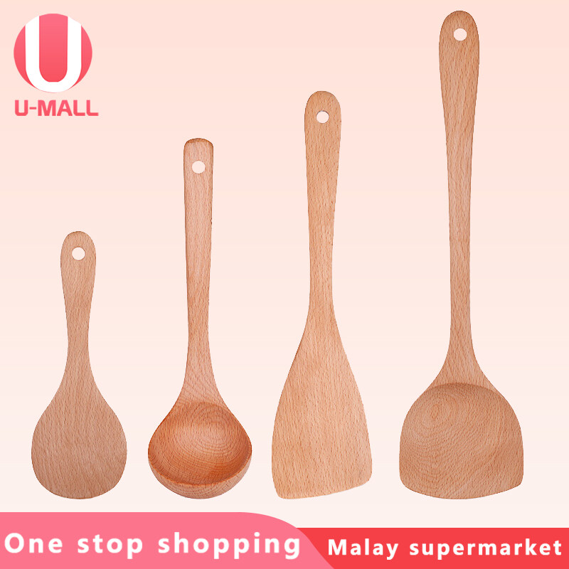 long wooden spatula