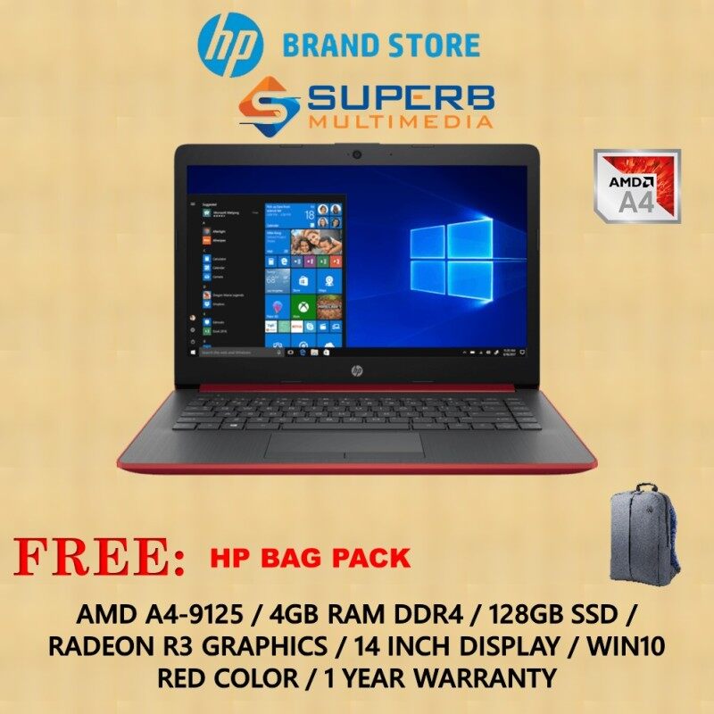 HP Laptop 14-cm0119au (A4, 4GB, 128GB SSD, Red) Malaysia