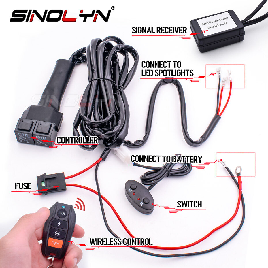 Wiring Harness Individual Control Flash Remote Controller Auto
