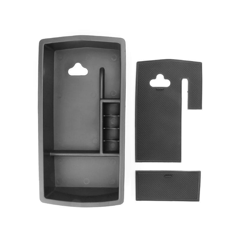 Center console organizer tray armrest storage box for peugeot 3008 3008gt 5008 2017 2018