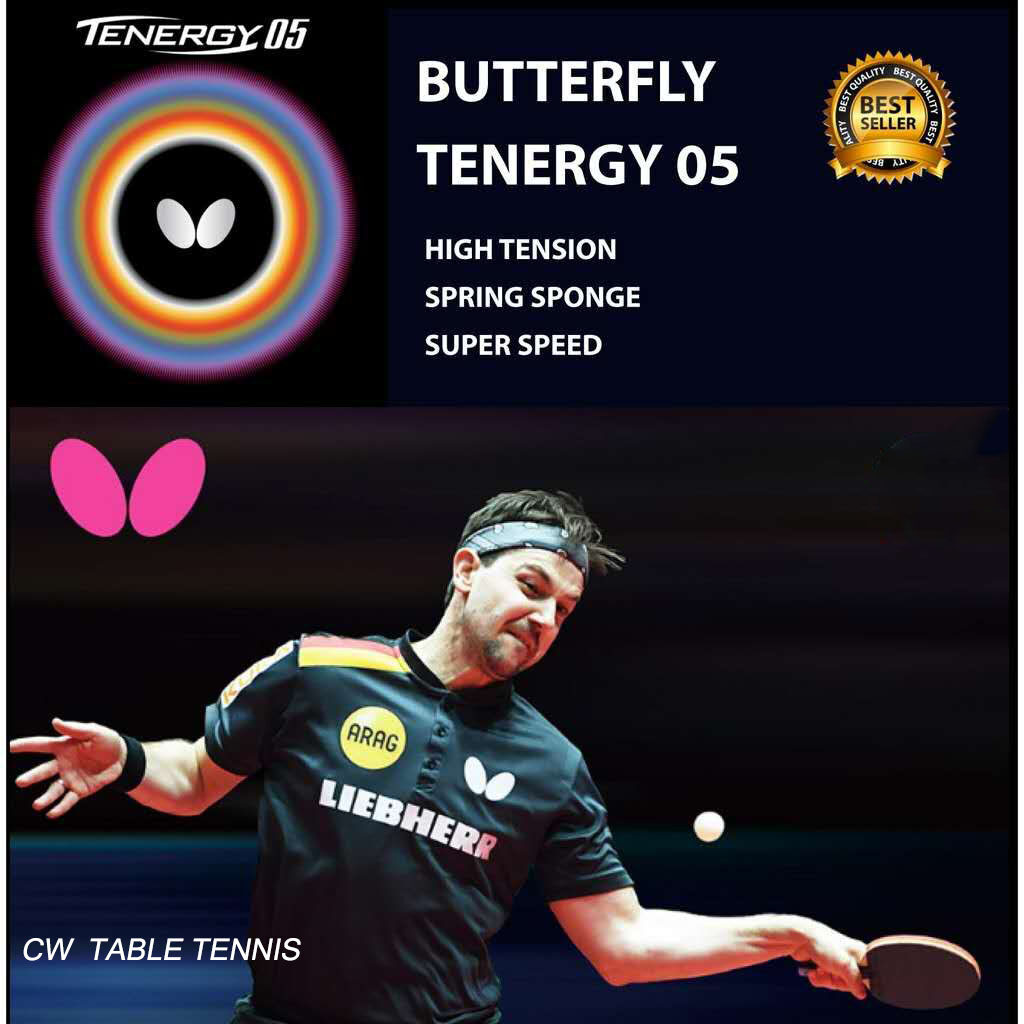 BUTTERFLY Tenergy 05 SpinElastic Inverted Rubber Table Tennis Ping