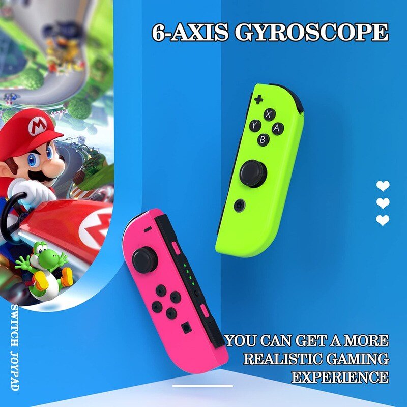 Wireless Control JoyCon Gamepad For Nintendo Switch Oled Controllers With Straps Dual Vibration Joysticks For NS Switch Joypad