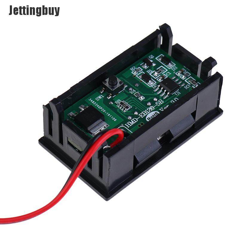 Jettingbuy 3S 12.6V Lithium Battery Capacity Indicator Voltmeter Module Blue Display