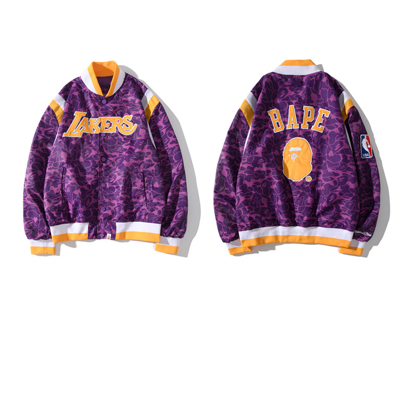 Bape Joint Laker Embroidery Jackets Men 