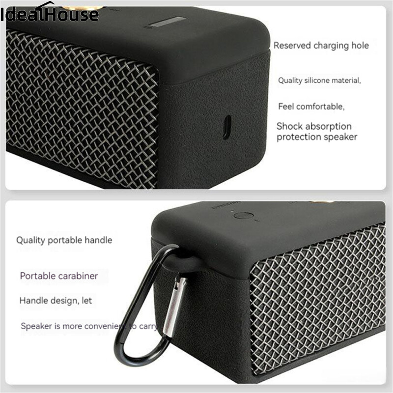IDealHouse【Fast Delivery】Dust-proof Silicone Case Shell Compatible For Marshall Emberton Bluetooth-compatible Speaker Portable Storage Box