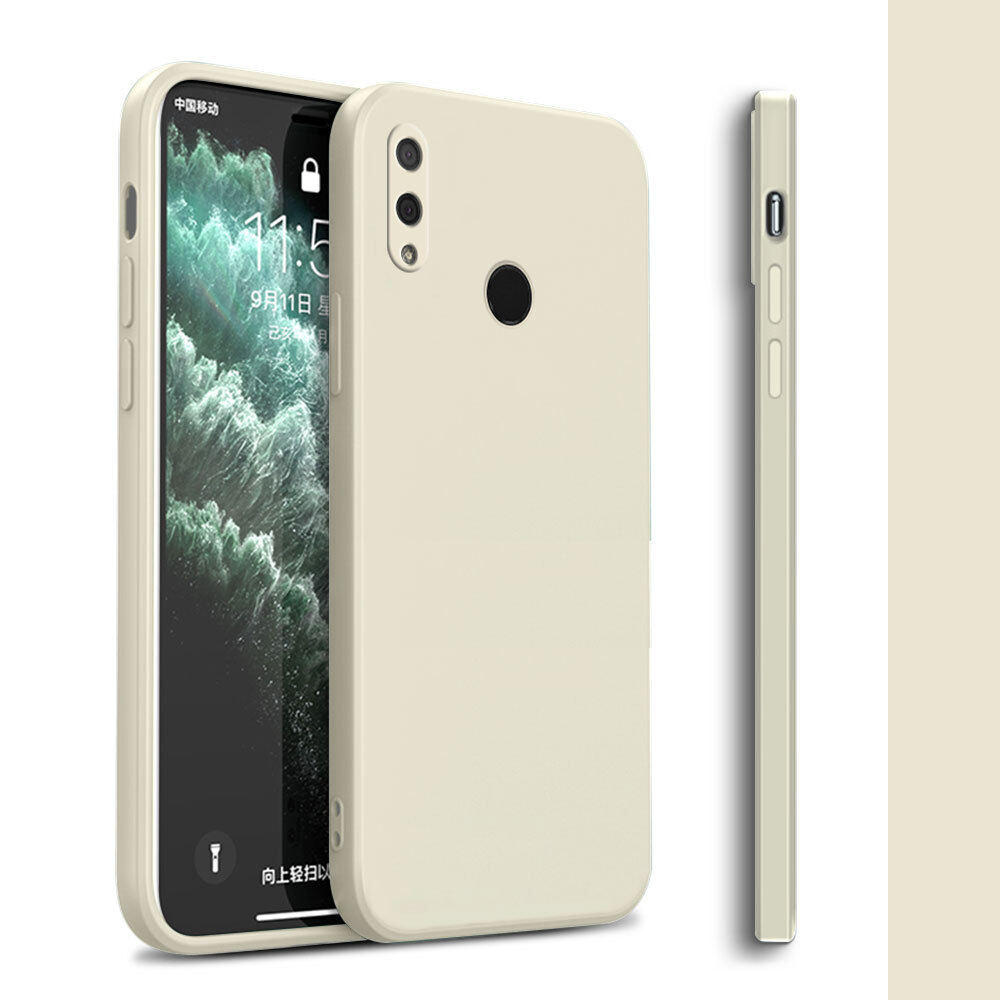 For Huawei Y9 2019 Soft Original Square Liquid Silicone Phone Casing Full Cover Camera Shockproof Protection Rubber Case