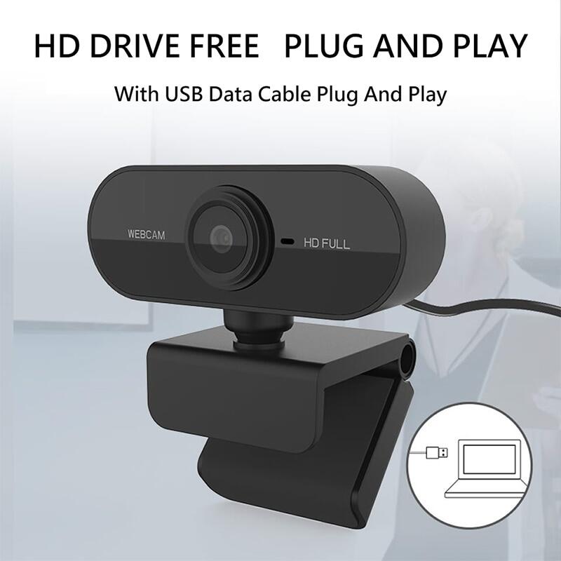 Webcam Full HD 1080P Mini Camera With Microphone USB Plug And Play Web Cam Video Call For PC MAC Laptop Desktop Gamer Webcast