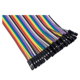 40 pcs 1 pin male to female jumper cable 20 cm long 2