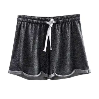 cotton shorts with elastic waistband