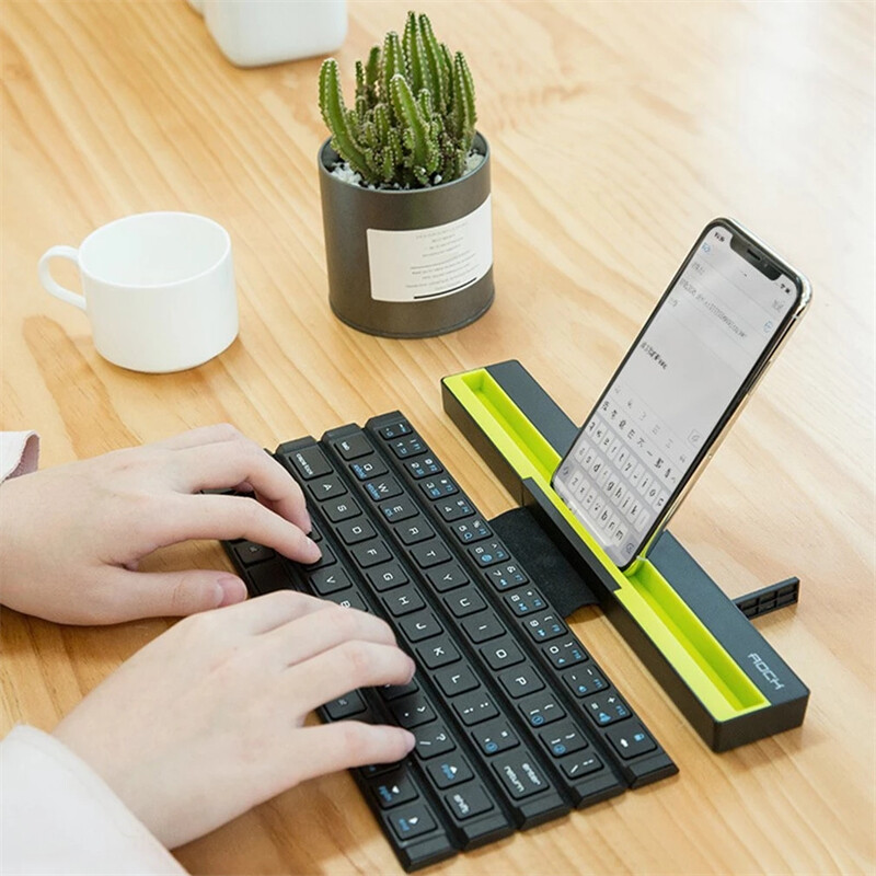 JDB Portable Mini Folding Keyboard Foldable Wireless Bluetooth-compatible Keyboard For Tablet For Iphone Laptop Smartphone For Ipad