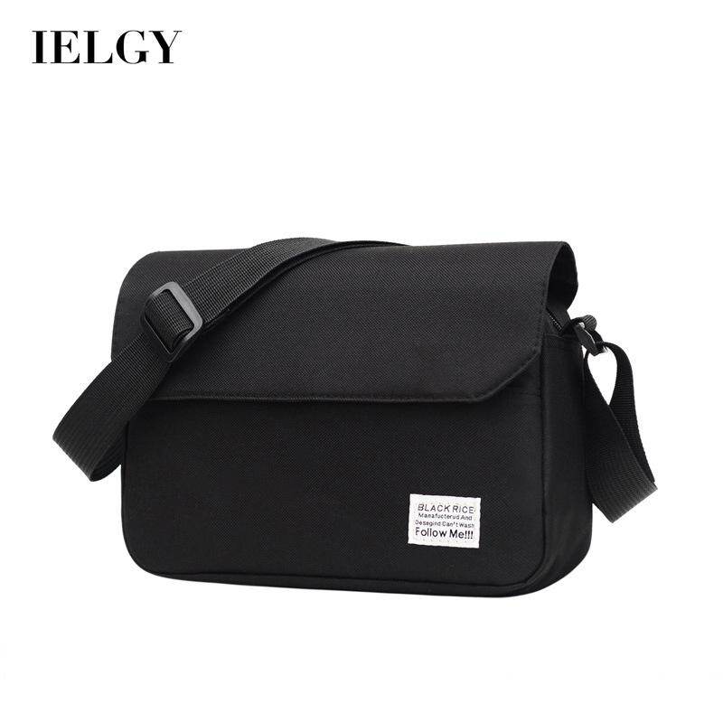 IELGY simple men's messenger bag messenger large capacity