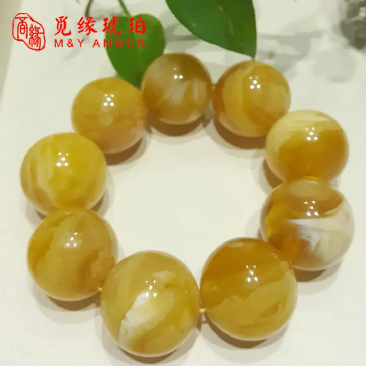 beeswax amber beads