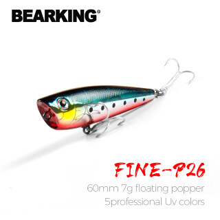 Bearking professional hot fishing lure, 5color for choose,popper 60mm 7.0g thumbnail