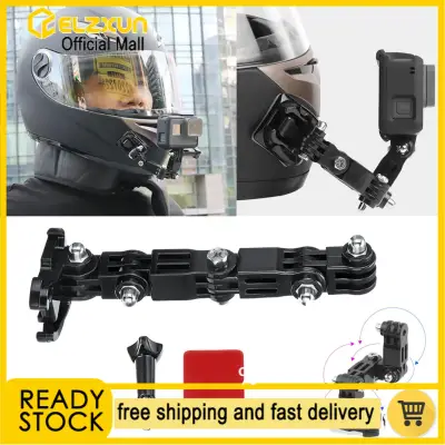 Camera Motorcycle Full Face Helmet Front Chin Mount Holder for Gopro Hero 8 7 6 5 4 3 BLACK DJI OSMO Action Camera Accessories）