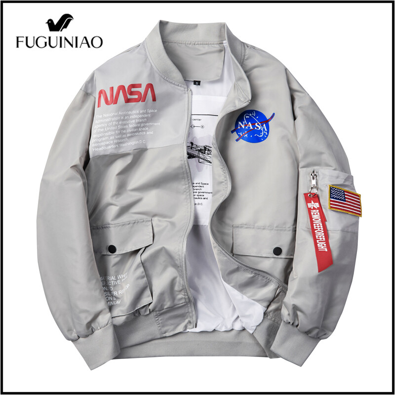 Fuguiniao Men and women Air force Jacket Baseball coats Streetwear S-4XL
