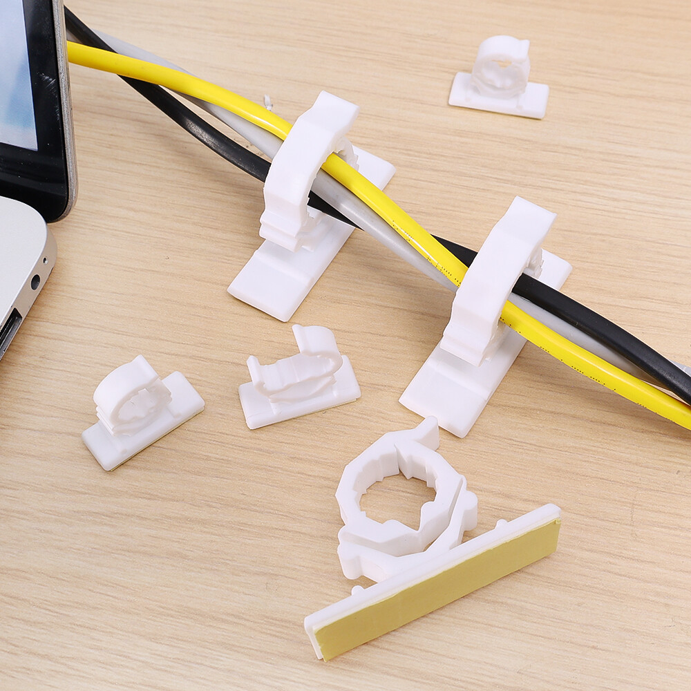 4 Chiếc Phích Cắm Phích Cắm Điện Móc Treo Dây Nguồn Liền Mạch Dính Chắc Dây Điện Phích Cắm Hình Dán Tường