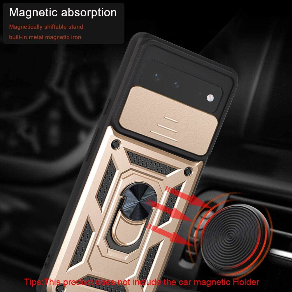 KEYSION Ốp Chống Sốc Cho Google Pixel 6 6 Pro Ốp Lưng Điện Thoại Có Vòng Móc Bảo Vệ Máy Ảnh Kéo Đẩy Cho Google Pixel 6 Pro