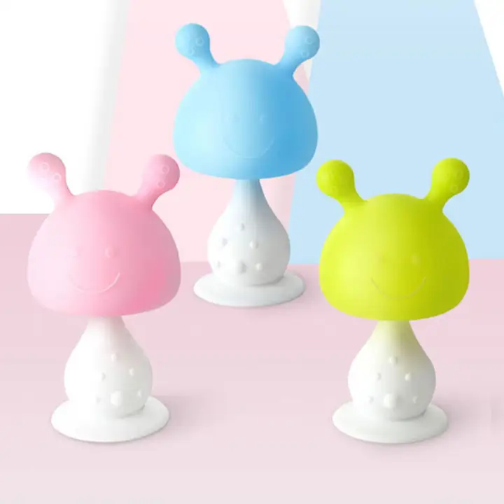 baby mushroom teether
