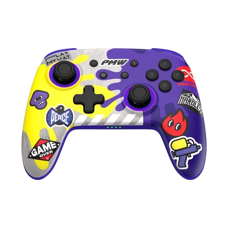 IINE Splatoon Exclusive Wireless Controller Wake Up Support NFC Amiibo Compatible Nintendo Switch/Switch lite/Switch OLED