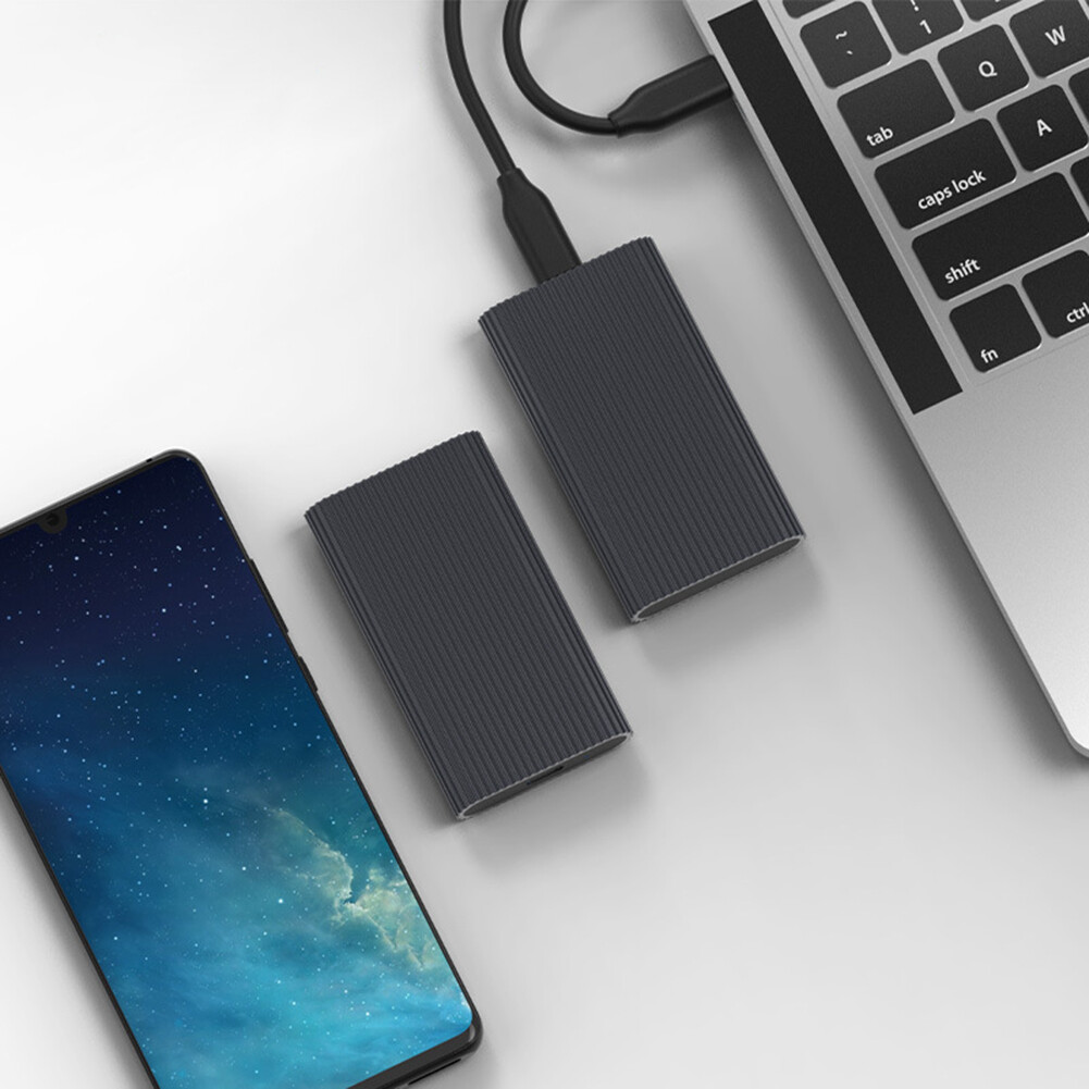 USB 3.1 Đến MSATA SSD Box Bộ Chuyển Đổi Hợp Kim Nhôm Type-C Bao Vây Bên Ngoài Ổ Đĩa Thể Rắn