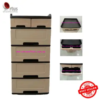 5 Tier Drawers Plastic Cabinet Plastic Furniture Plastic