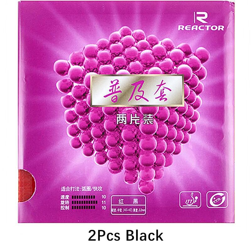 2pcs Reactor Table Tennis Rubber for Training Loop with Quick Attack Drive Ping Pong Rubbers with ITTF Approved