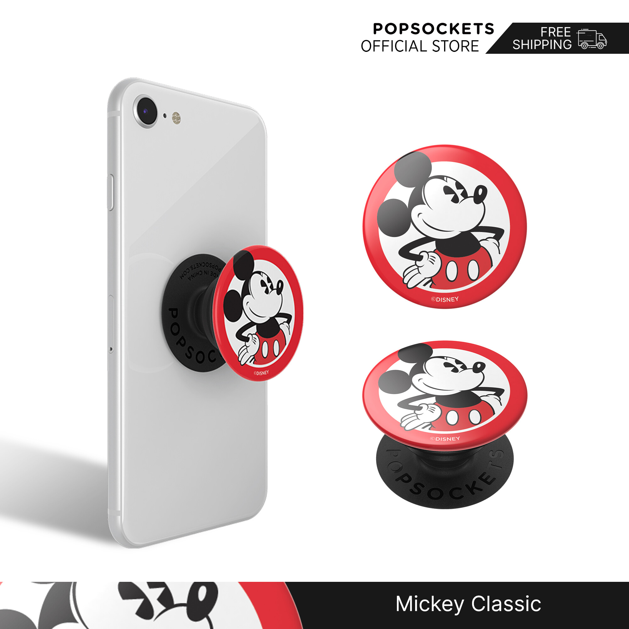 PopSockets Official Disney PopGrip | The Premium Phone Grip | Best Phone Holder and Similar to a Phone Ring Holder | Desk Phone Stand and Car Phone Mount Compatible | Cellphone Holder and Cellphone Grip for All Brands